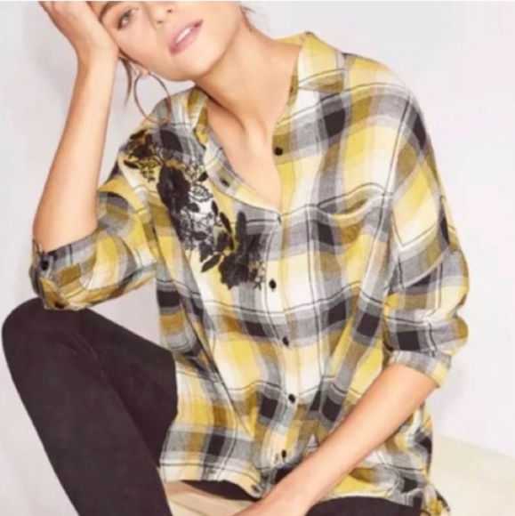 Anthropologie Tops - Anthropologie Maeve Oversized Button Down